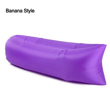 Load image into Gallery viewer, Outdoor Camping Inflatable Sofa Lazy Bag 3 Season Ultralight Beach Sleeping Bag Air Bed Lounger Sports Camping Travel Bed X1+A
