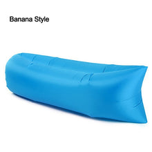 Load image into Gallery viewer, Outdoor Camping Inflatable Sofa Lazy Bag 3 Season Ultralight Beach Sleeping Bag Air Bed Lounger Sports Camping Travel Bed X1+A