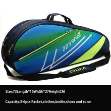 Load image into Gallery viewer, Tennis Backpack Tennis Racket Cover Bag Badminton with Shoes Compartment Thicken Waterproof Raquete Tenis Shoulder Bag Men
