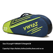Load image into Gallery viewer, Tennis Backpack Tennis Racket Cover Bag Badminton with Shoes Compartment Thicken Waterproof Raquete Tenis Shoulder Bag Men
