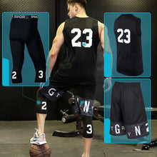 Load image into Gallery viewer, BINTUOSHI 3pcs Men Basketball Jersey Gym Fitness Clothing Sportswear Male Gym Running Sets Training Suit Running Clothes
